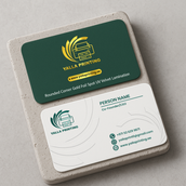 بطاقات أعمال مغلفة برقائق ذهبية بزوايا مستديرة ومغطاة بطبقة مخملية مقاومة للأشعة فوق البنفسجية – 760 ميكرون، لمسة نهائية فاخرة | خدمات تصميم مجانية | Yalla Printing