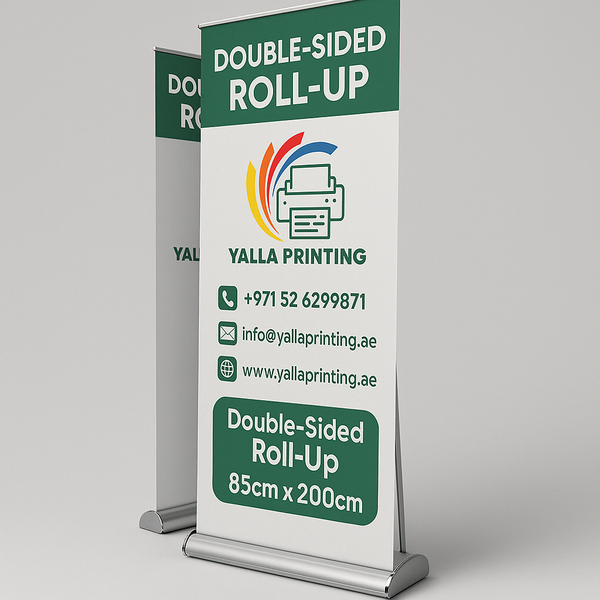 Double-Sided Roll-Up Banner - Custom Design for Maximum Visibility 85cm x 200 cm