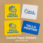 ملصقات مخصصة 4 × 4 سم - ملصقات أنيقة مخصصة