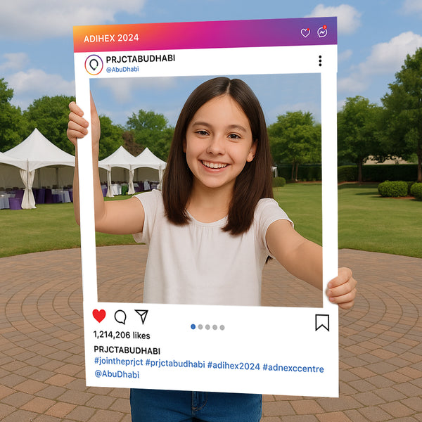 Custom Instagram-Themed Selfie Cutout Frame - Perfect for Any Event!