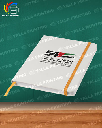 UAE 54th National Day Notebook | Spirit of the Union Logo Printed | Customizable Premium White Diary for Corporate & Event Gifting