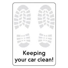 Car Foot Mat Paper 58x42 CM, 100 GSM, 5000 pcs