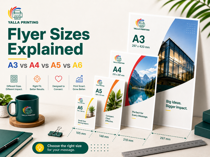 Flyer Sizes Explained: A3 vs A4 vs A5 vs A6 (Which One Do You Need?)
