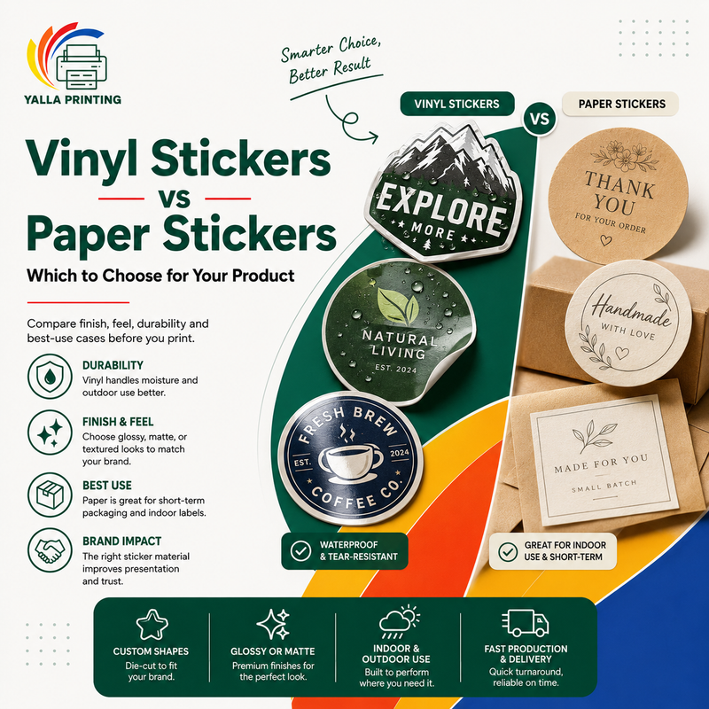 Vinyl Stickers vs Paper Stickers: Which to Choose for Your Product