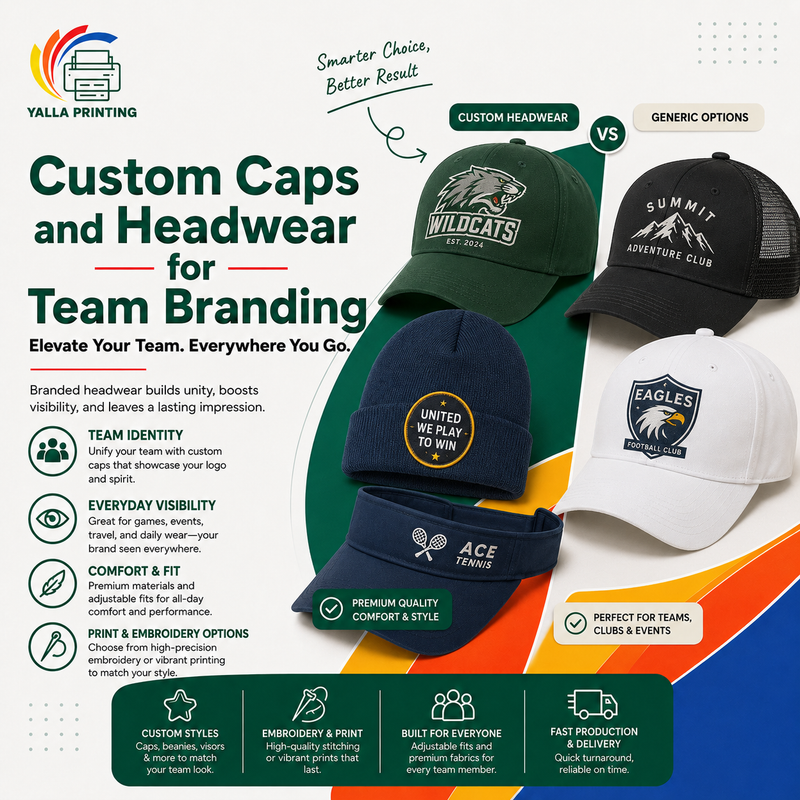 Custom Caps and Headwear for Team Branding