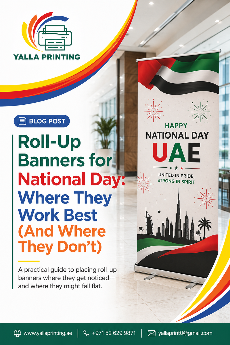 Roll-Up Banners for National Day: Where They Work Best (And Where They Don't)