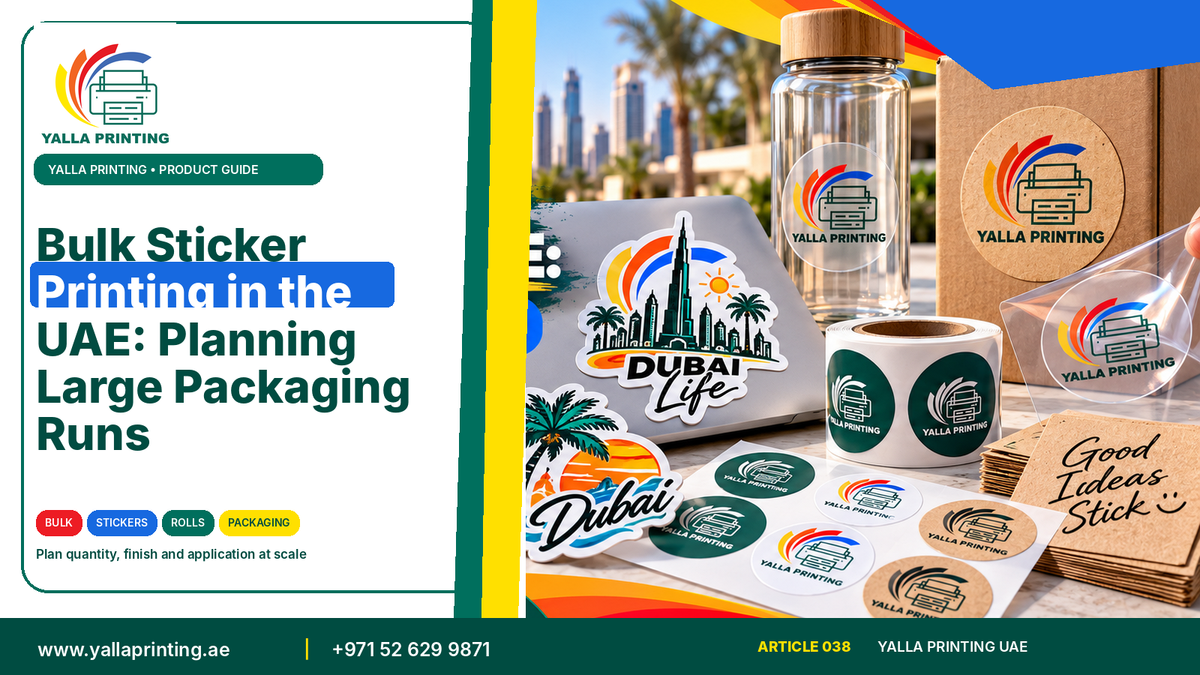 Bulk sticker printing UAE – Yalla Printing