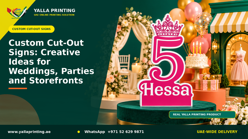 Custom Cut-Out Signs: Creative Ideas for Weddings, Parties and Storefronts – Yalla Printing UAE