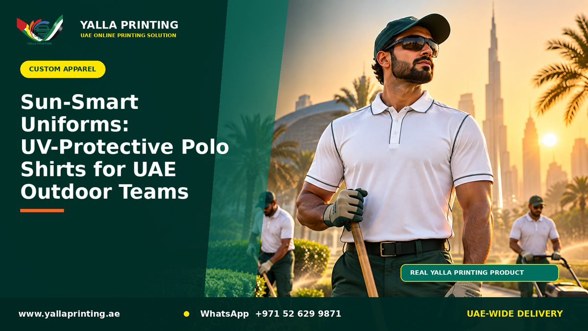 Sun-Smart Uniforms: UV-Protective Polo Shirts for UAE Outdoor Teams – Yalla Printing UAE