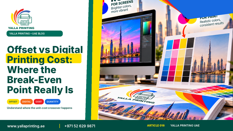 Offset vs digital printing cost – Yalla Printing