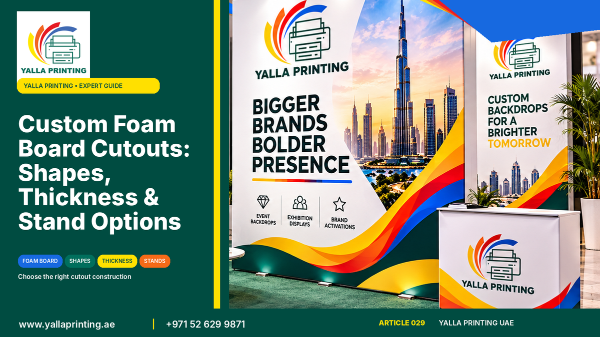 Custom foam board cutouts – Yalla Printing