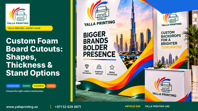Custom foam board cutouts – Yalla Printing