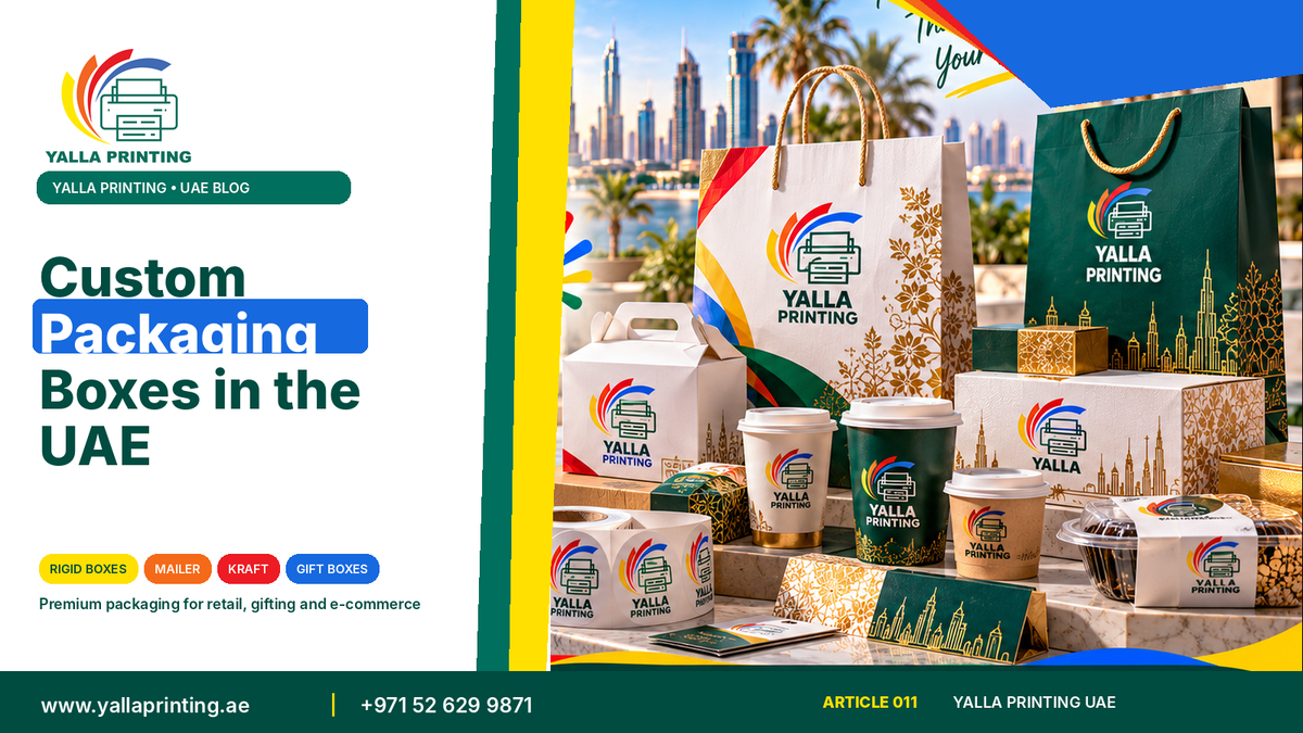 Custom packaging boxes UAE – Yalla Printing