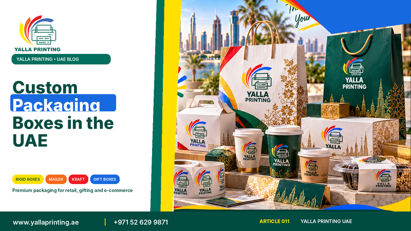 Custom packaging boxes UAE – Yalla Printing