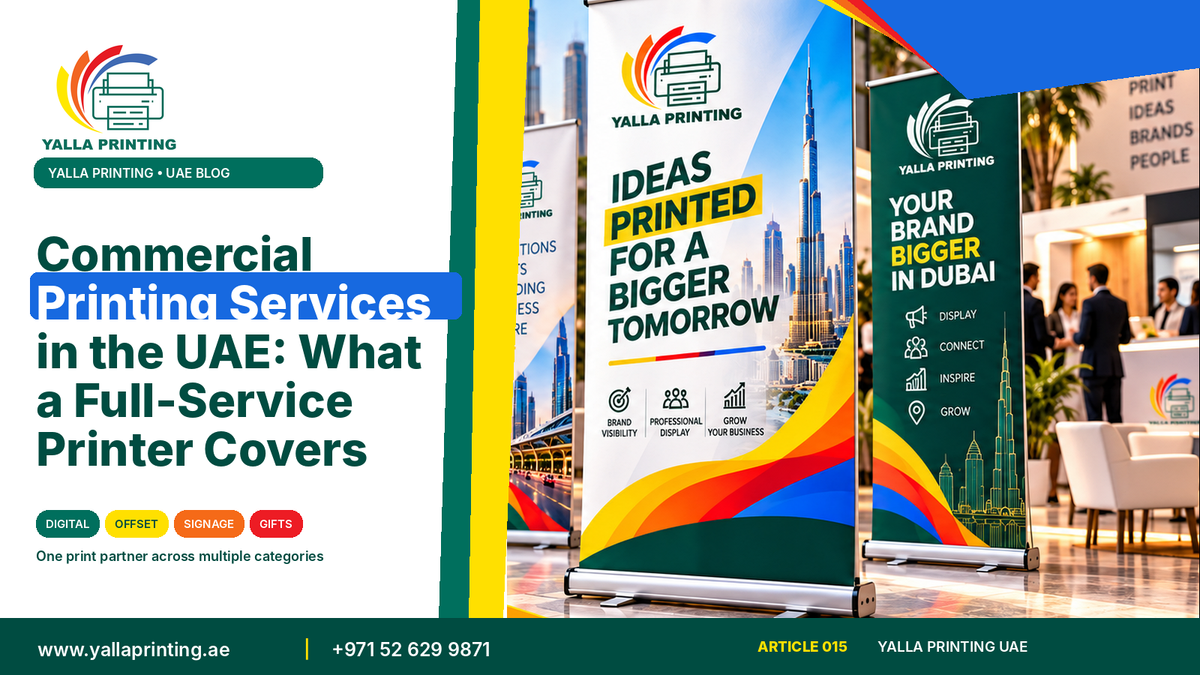 Commercial printing services UAE – Yalla Printing