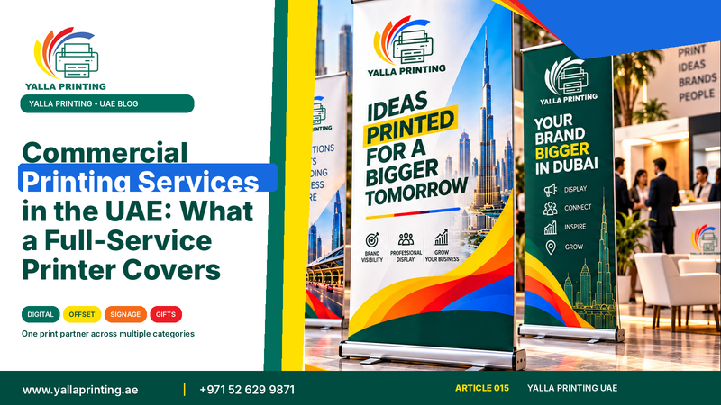 Commercial printing services UAE – Yalla Printing