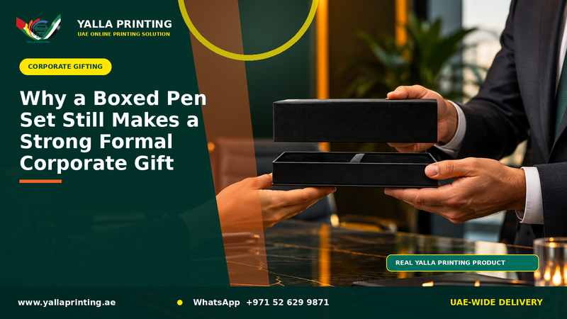 Why a Boxed Pen Set Still Makes a Strong Formal Corporate Gift – Yalla Printing UAE