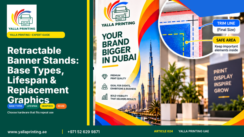 Retractable banner stand base types – Yalla Printing