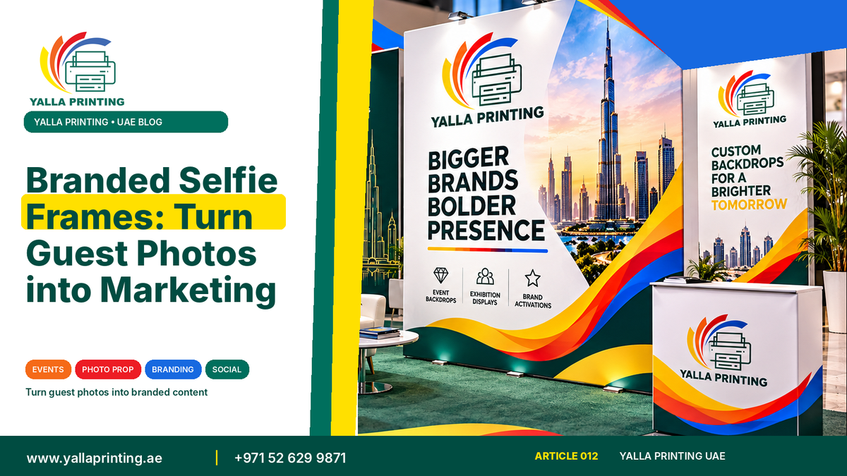Branded selfie frame for events – Yalla Printing