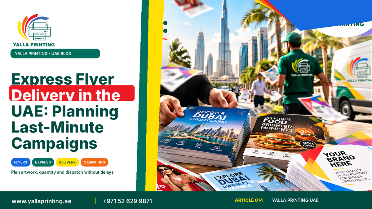 Express flyer delivery UAE – Yalla Printing