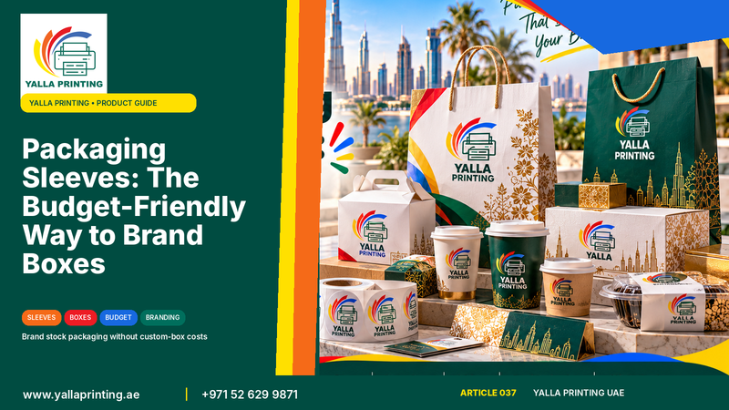 Printed packaging sleeves on boxes – Yalla Printing