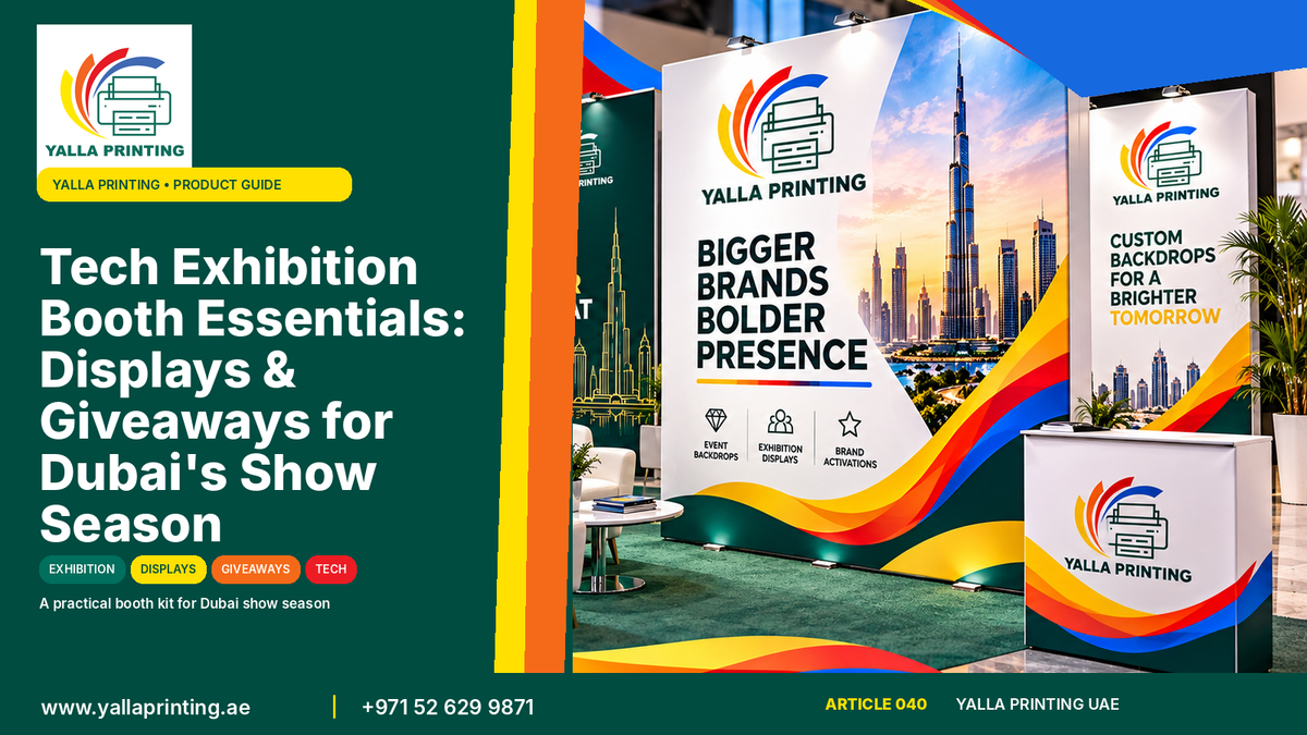 Exhibition booth essentials Dubai – Yalla Printing