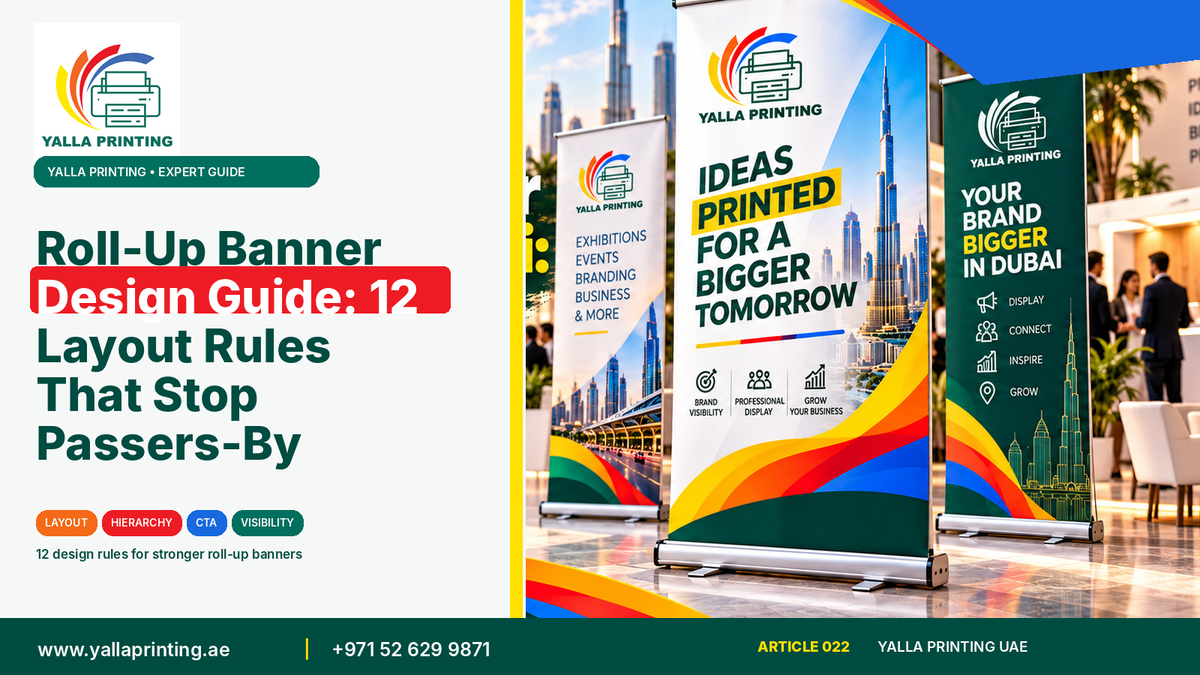 Roll-up banner design layout guide – Yalla Printing