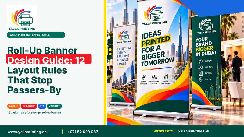 Roll-up banner design layout guide – Yalla Printing
