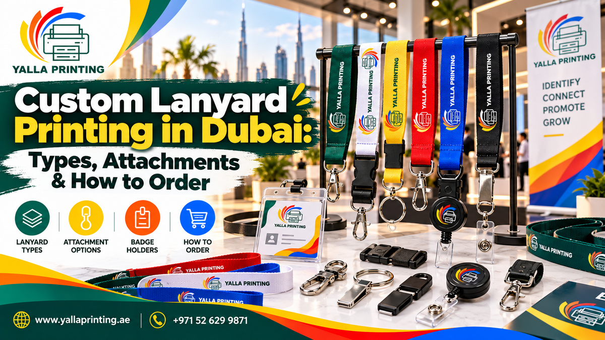 Custom printed lanyards Dubai – Yalla Printing
