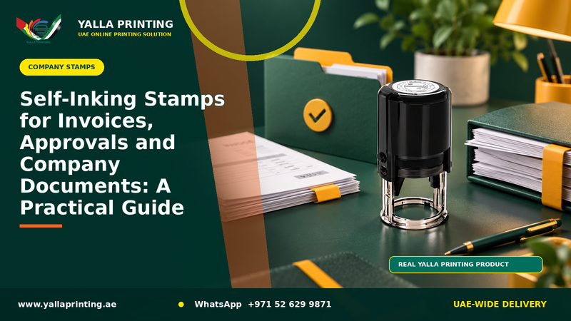 Self-Inking Stamps for Invoices, Approvals and Company Documents: A Practical Guide – Yalla Printing UAE