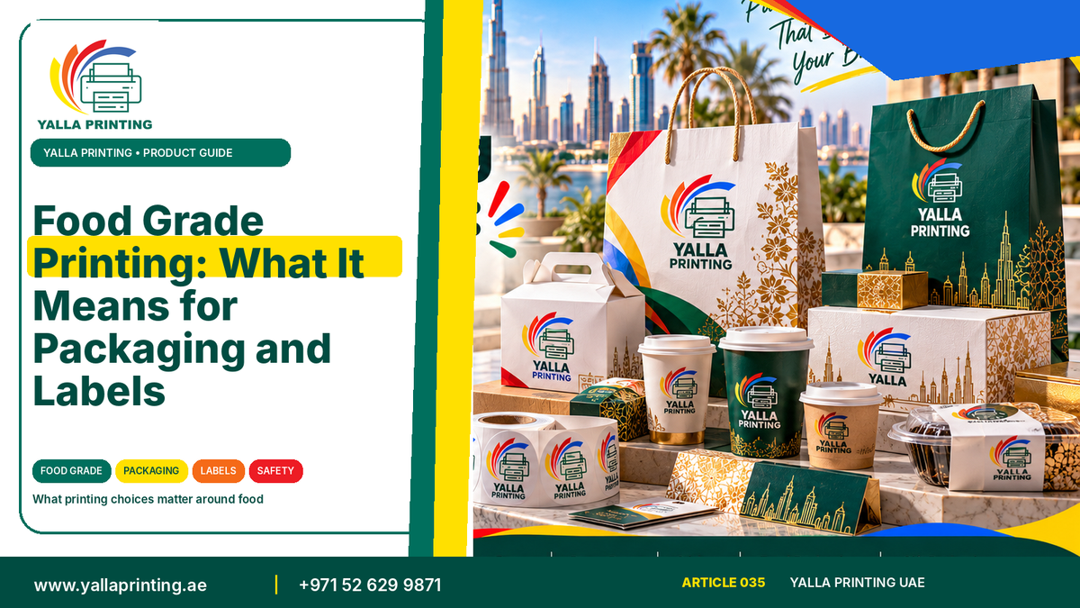 Food grade printed packaging – Yalla Printing