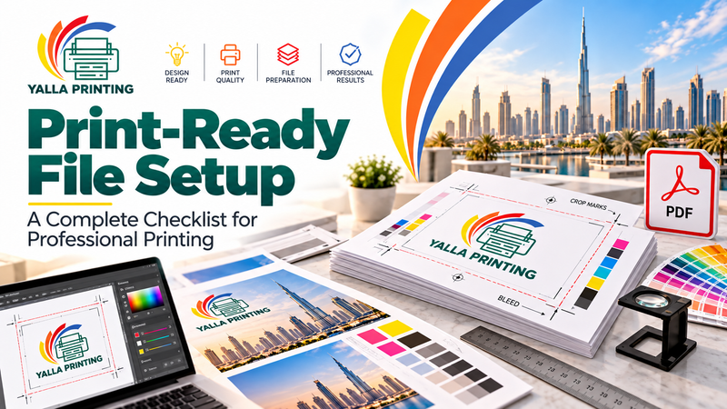 Yalla Printing print ready file setup UAE blog cover