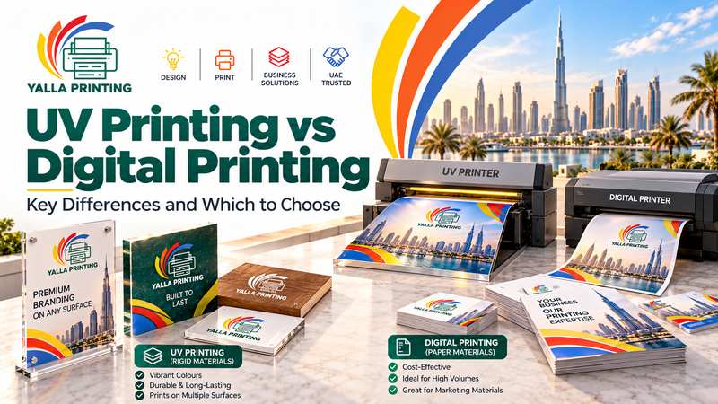 Yalla Printing uv printing vs digital UAE blog cover