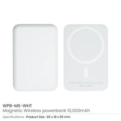 Custom Printed Magsafe Powerbank 10, 000 Mah 15W Fast Wireless Charging | Logo Branding Corporate Gift | UAE Delivery | Yalla Printing UAE