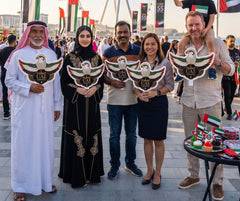 Falcon Wings Handheld Photo Prop for UAE 55th National Day view 5