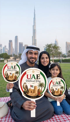 Heritage Medallion Handheld Photo Prop for UAE 55th National Day view 4