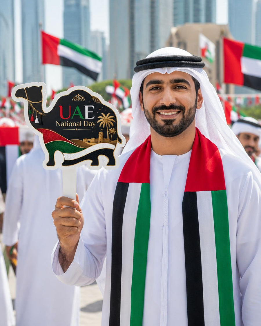 Camel Silhouette Handheld Photo Prop for UAE 55th National Day product image