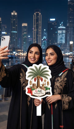 Palm & Fortress Handheld Photo Prop for UAE 55th National Day view 4