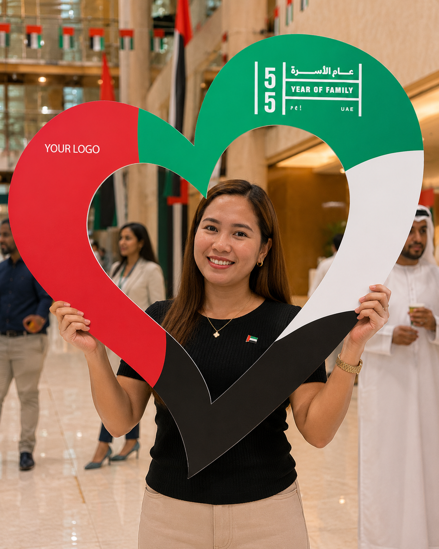 UAE National Day 2026 Falcon Wing Selfie Frame – Yalla Printing UAE