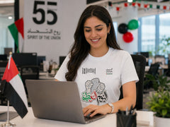 Growing in Unity T-Shirt for UAE 55th National Day view 2