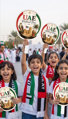 Heritage Medallion Handheld Photo Prop for UAE 55th National Day view 2