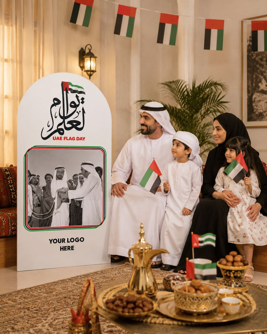 UAE Flag Day Founding Leaders Heritage Backdrop product image