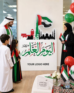 UAE Flag Day Layered Skyline & Flag Freestanding Display view 4