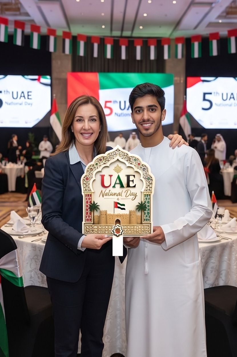 Ornate Heritage Gate Handheld Photo Prop for UAE 55th National Day product image