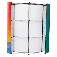 Custom Printed Magnetic Curved Pop Up Stand 2 x 3 with Foldable Structure & Carry Bag – Premium Vinyl Printed Exhibition Backdrop Display | Magnet Panel System for Events, Trade Shows, Retail Promotions & Corporate Branding | Yalla Printing UAE