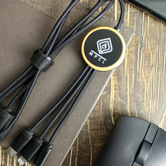 Custom Printed 3 - In - 1 Multi - Charging Long Cable - Eco - Friendly RPET | Exhibitions, Conferences, Corporate Events | Yalla Printing UAE