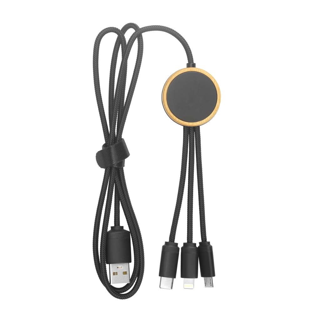 Custom Printed 3 - In - 1 Multi - Charging Long Cable - Eco - Friendly RPET | Exhibitions, Conferences, Corporate Events | Yalla Printing UAE