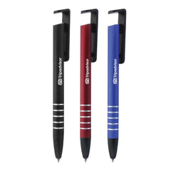 Custom Printed 3 In 1 Metal Pens - Stainless Steel With Premium Display System - Stainless Steel | Logo Branding Corporate Gift | UAE Delivery | Yalla Printing UAE