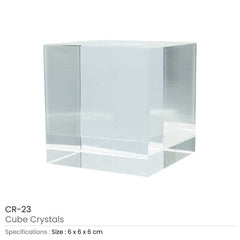 Custom Printed 3D Cube Crystals | Corporate Award & Recognition Gift | UAE Delivery | Yalla Printing UAE