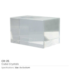 Custom Printed 3D Rectangular Crystals | Corporate Award & Recognition Gift | UAE Delivery | Yalla Printing UAE